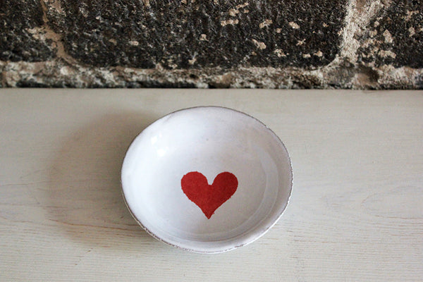 John Derian for Astier de Villatte Heart Saucer