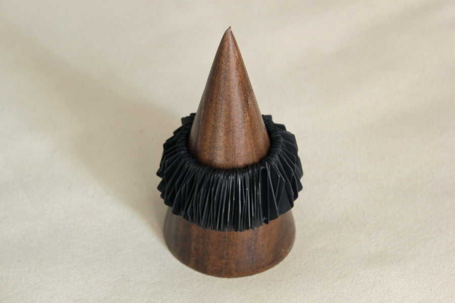 Martha Lopacki Jagged Wide Bracelet | Black Anodized Aluminum