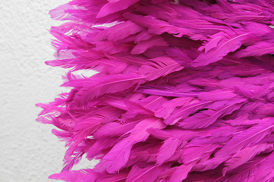 African Feather Headdress | Fuchsia