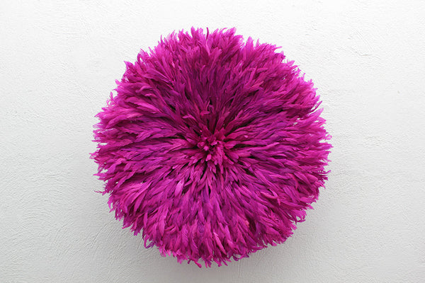 African Feather Headdress | Fuchsia