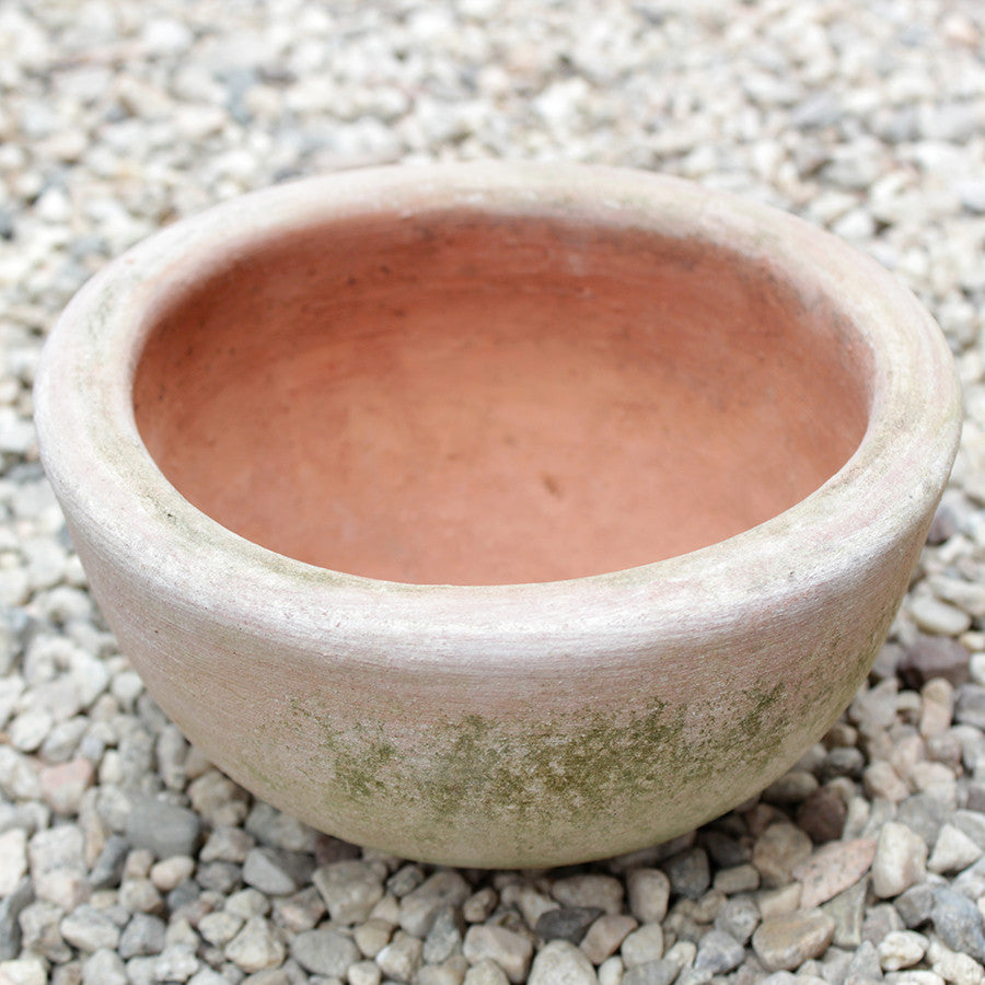 Aged Terracotta | Rustic Round Planter, Small