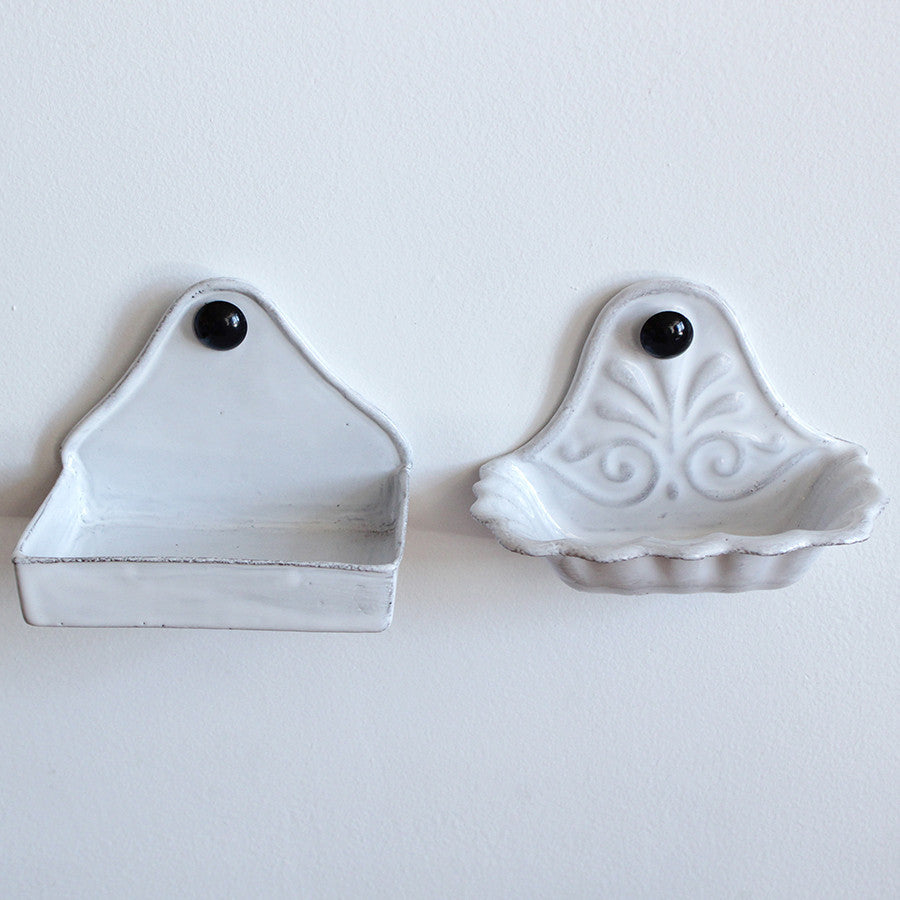 Astier de Villatte Ceramic Wall Soap Dishes