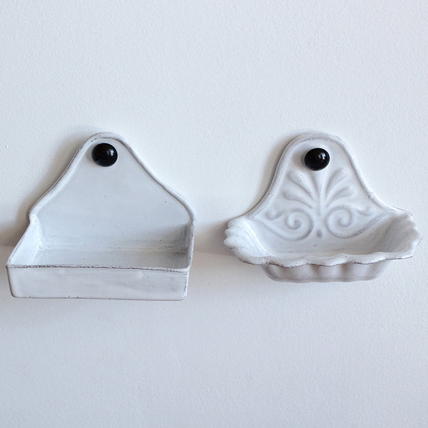 Astier de Villatte Ceramic Wall Soap Dishes