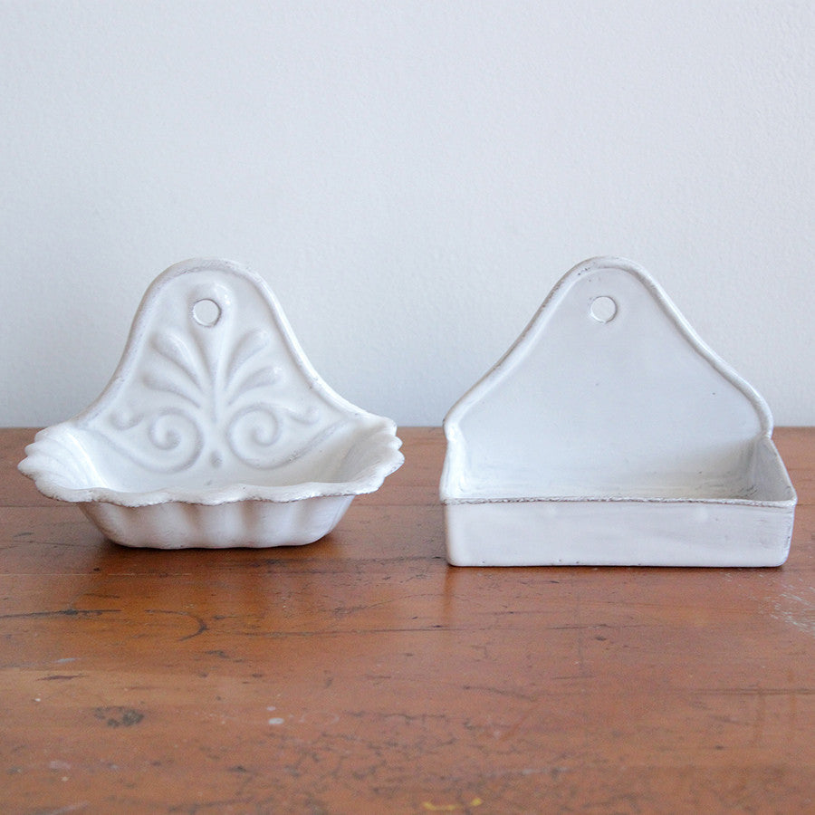 Astier de Villatte Ceramic Wall Soap Dishes