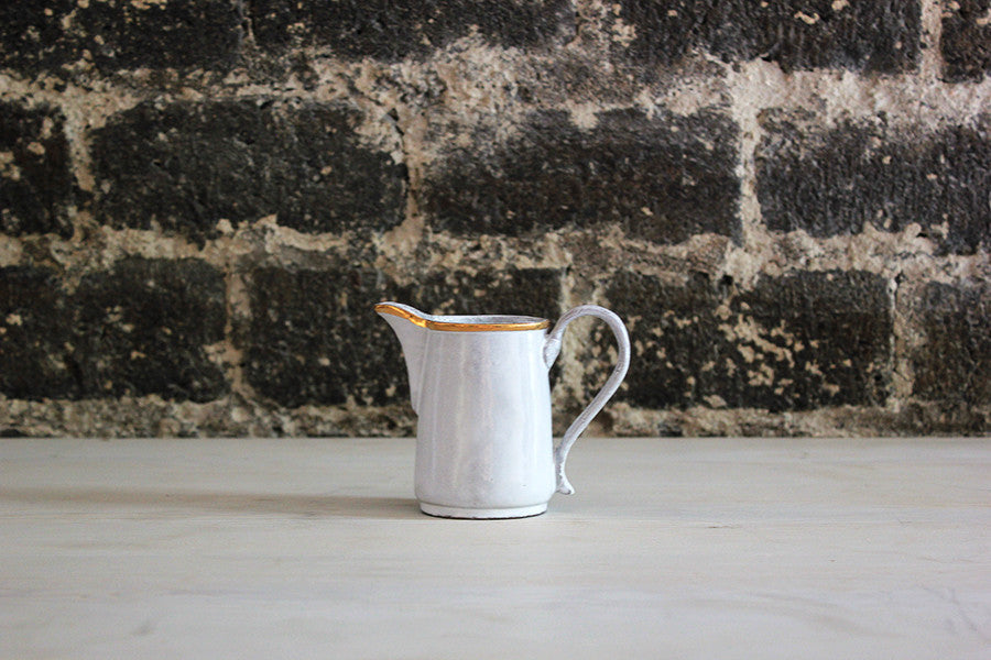 Astier de Villatte Gold Mini Pitcher / Milk Jug