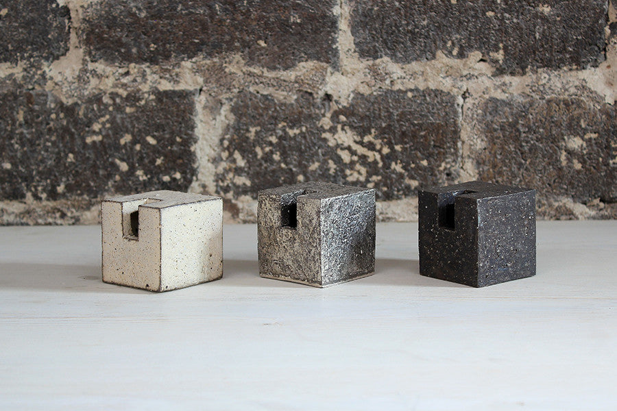 Japanese Ceramic Bud Vases | Cube