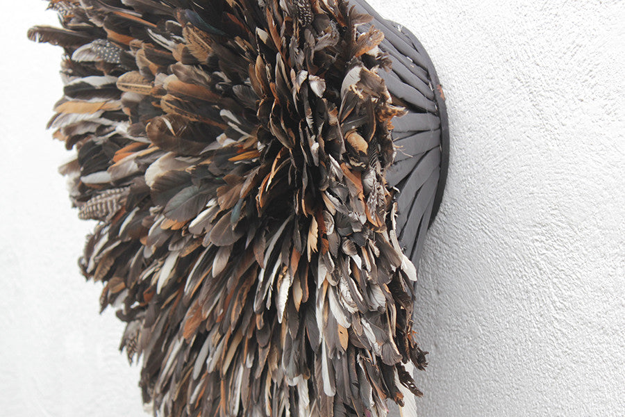 African Feather Headdress | Natural, Small