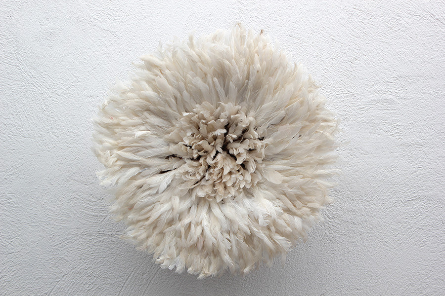 African Feather Headdress | Ivory