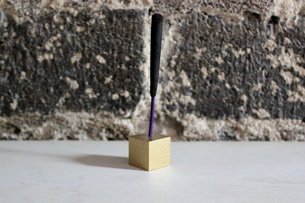 Japanese Brass Cube Incense Holder