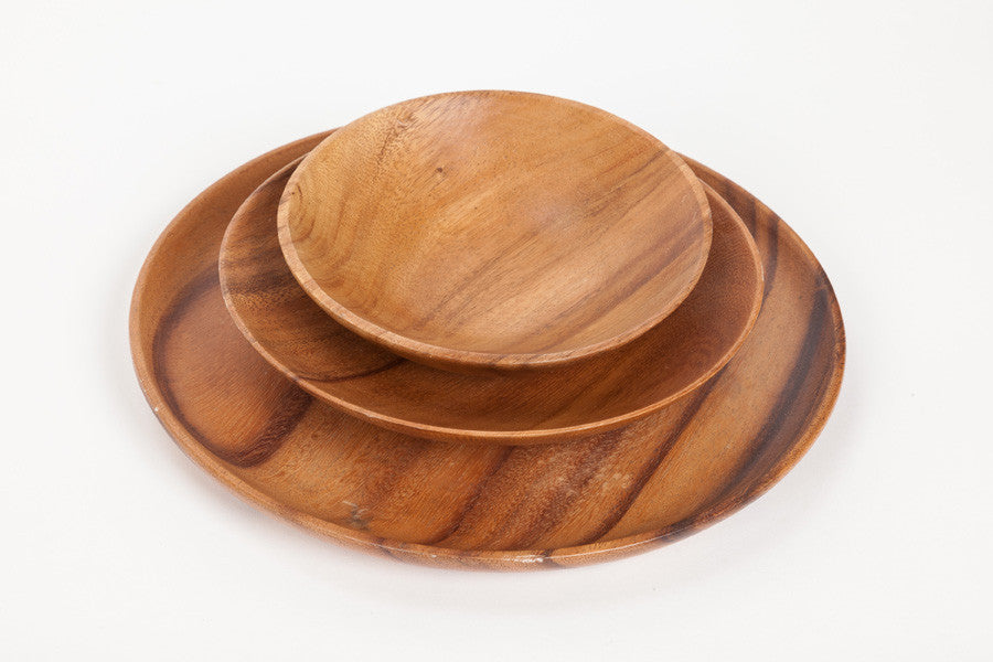 Acacia Wood Serving Bowls and Plate